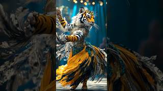 A Woman Fuses with A Tiger on AGT americagottalent agt magic talent shorts [upl. by Lidah]