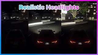 GTA V Mod Install Realistic Headlights [upl. by Ysnil]