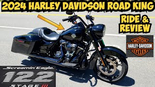 2024 Harley Davidson Road King Special Test Ride and Review  Stage 3 Screamin Eagle Kit with a 122 [upl. by Emmalynn]