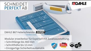 DAHLE 867 Hebelschneider  wwwnovusdahlecom [upl. by Zetrac767]