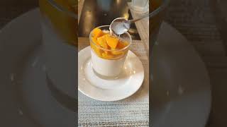 Delicious Mango Chamomile with Honey Panna Cotta asmr satisfying yummy food shorts [upl. by Maddocks]