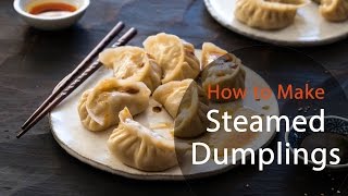 How To Make Steamed Dumplings recipe 猪肉白菜蒸饺 [upl. by Sanalda]