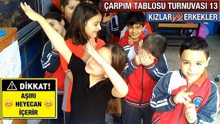 ÇARPIM TABLOSU TURNUVASI 13  KIZLAR VS ERKEKLER [upl. by Aderb907]