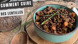 recette cuisiner les lentilles vertes cuisiner des légumineuses  protéines végétales et fibres [upl. by Artied]