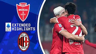 Monza vs AC Milan Extended Highlights  Serie A  CBS Sports Golazo [upl. by Horvitz649]