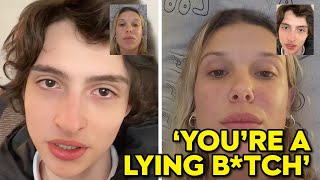 Finn Wolfhard REACTS To Millies Comments About The Kiss [upl. by Lauralee793]