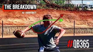 CORRECTING A QUARTERBACKS ARM PATH  THE BREAKDOWN EPISODE 12 [upl. by Ivor]