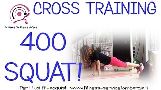 Cross Training  total body workout 400 squat [upl. by Yrac]