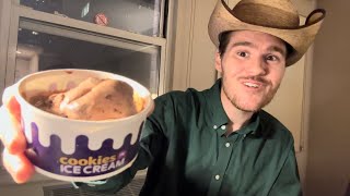 Insomnia Cookies Hot Cocoa Ice Cream Review [upl. by Enois]