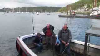 The Ferry to Polruan crossing the River Fowey in Cornwall [upl. by Saixela372]