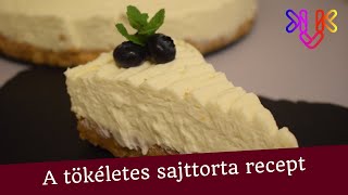 A tökéletes sajttorta recept  Sütés nélküli citromos sajttorta recept [upl. by Moya704]