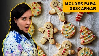 GALLETAS de jengibre sin gluten 🎄 NAVIDEÑAS con 5 ingredientes [upl. by Dilahk]