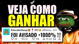 EU AVISEI🔥CRIPTOMOEDA DISPARA 1000 VEJA COMO LUCRAR TAMBÉM [upl. by Dorothy]