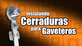 Cómo instalar cerradura para gaveteros  Muebles de oficina [upl. by Attenrad556]