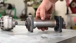 Use a lathe to make a tree crusher [upl. by Woodsum]