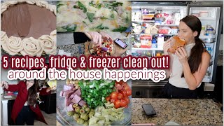 Sharing 5 Recipes Full Fridge amp Freezer Clean Out Around The House Happenings amp Stuff [upl. by Yarehs]