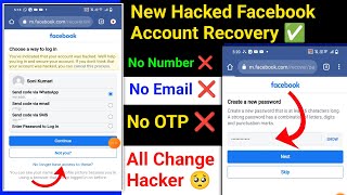 How to Recover Facebook Hacked account without Email and Phone number 2024  fb hack recover 2024 [upl. by Manara817]