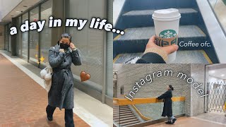 a day in my life☕️💕 school  coffee  cute walks [upl. by Nynnahs259]