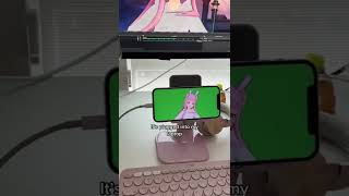 My vtuber streaming set up 👀 shorts vtuber streaming [upl. by Chemaram335]