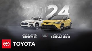 2024 Toyota Corolla Cross vs 2024 Subaru Crosstrek [upl. by Atlante]