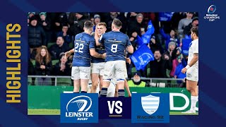 Highlights  Leinster Rugby v Racing 92 Round 4│Heineken Champions Cup 202223 [upl. by Amy]