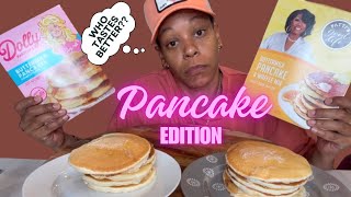 WE GOT PATTY LABELLE VS DOLLY PARTON PANCAKES  WHOS CAKES DID I LIKE BETTER [upl. by Eibber]