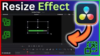 Resize Effect In Davinci Resolve  Step By Step Guide [upl. by Aynnat]