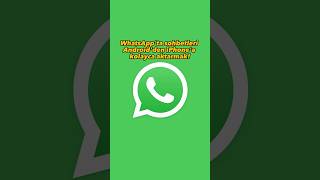 WhatsAppta sohbetleri aktarmanın yeni yolu [upl. by Higley]