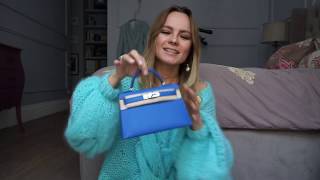 Распаковка и обзор Hermes Mini Kelly 20  Hermes Mini Kelly 20 unpacking and review [upl. by Nnylyaj256]