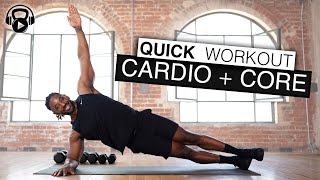 5 Minute  QUICK WORKOUT  Cardio  Core [upl. by Bergwall]