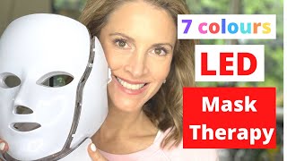 LED MASK  7 colour wave lengths to treat different skin conditions  My 6 month trial Hello Silky [upl. by Glovsky]