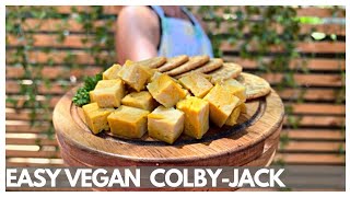 Easy Vegan Colby Jack Cheese soy and dairy free [upl. by Raamal]