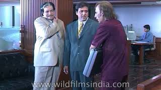 Govinda and Kadar Khan shoot for film Joru Ka Ghulam [upl. by Eiltan]