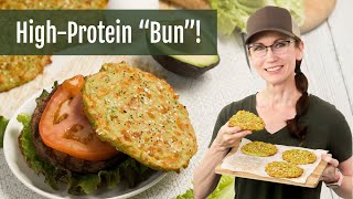 Easy 3 Ingredient Avocado Bread Buns High Protein Recipe [upl. by Adnolat]