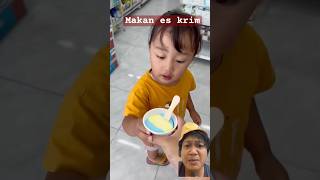 Makan es krim shortvideo reaction funny [upl. by Esadnac]