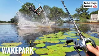 Je pêche en vacances à Azureva et je prends le poisson RECORD du WAKEPARK [upl. by Adnarim]