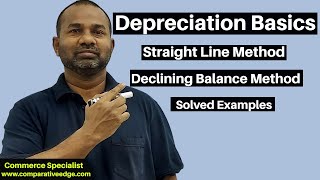 Depreciation  Methods amp Calculations  Straight Line amp Declining Balance  Commerce Specialist [upl. by Padriac]