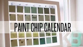 DIY PAINT CHIP CALENDAR [upl. by Enitsyrk469]