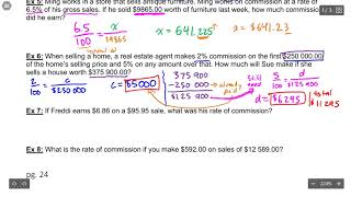 Calculating Pay Piecework and Commission  Simple Contractor Bidding Examples MultiStep Problems [upl. by Lledo]