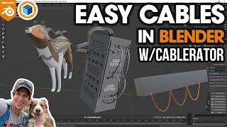 Creating EASY CABLES in Blender with CABLERATOR New Blender AddOn [upl. by Aremus]