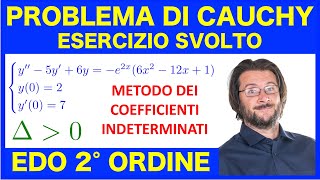 Equazioni differenziali ordinarie del secondo ordine problema di Cauchy svolto delta positivo [upl. by Eniamart]