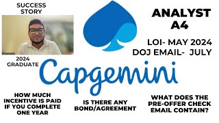 Does Capgemini have bond Capgemini retention incentive capgemini preoffer check email details [upl. by Walter523]