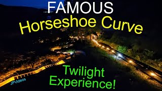 You Can Only Experience This Here WORLD FAMOUS HORSESHOE CURVE Twilight Experience [upl. by Dinin387]