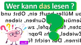 Antworten finden im GESPIEGELTEN TEXT – gar nicht so einfach  Voll konzentriert musst Du sein [upl. by Haymes]