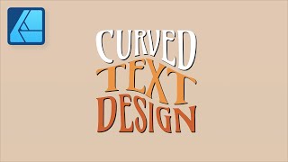 How to Make Curved Text in Affinity Designer [upl. by Thenna719]