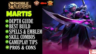 Martis Best Guide Mobile Legends  Martis best build  martis tutorial  tips and tricks [upl. by Annadroj420]