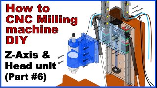 How to CNC milling machine DIY Zaxis amp Spindle head unit Part6 [upl. by Erhart]