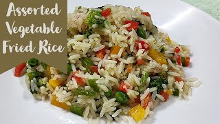 Assorted Vegetable Fried Rice  Meghnas Food Paradise  Video 35 [upl. by Pallaten]