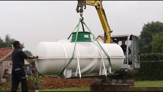 How its made  Installation dune citerne de gaz enterrée [upl. by Erreipnaej]