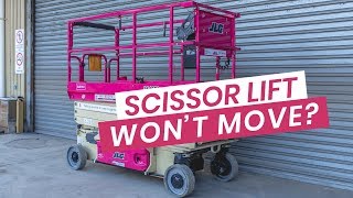 Scissor lift Wont Go Forwards or Backwards  Pink Boots Hire [upl. by Parke]